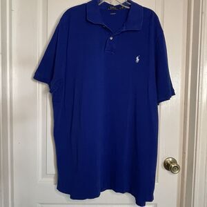 Polo Ralph Lauren Polo Shirt Mens XXL Blue Classic Short Sleeve Golf Casual